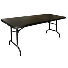 Load image into Gallery viewer, Bolero Centre Folding Utility Table 6ft Black