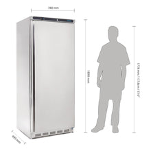 Load image into Gallery viewer, Polar C-Series Upright Fridge Stainless Steel 600Ltr