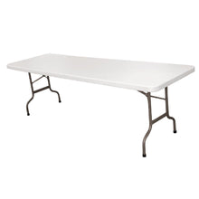 Load image into Gallery viewer, Bolero Centre Folding Table 8ft White
