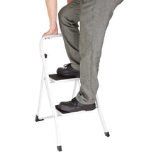 Load image into Gallery viewer, Vogue Folding Step Stool 2 Tread