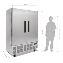 Load image into Gallery viewer, Polar G-Series 2 Door Slimline Upright Fridge 960Ltr