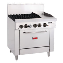 Load image into Gallery viewer, Thor 4 Burner Propane Gas Oven Range with Griddle Plate