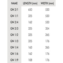 Load image into Gallery viewer, Vogue Polypropylene 1/9 Gastronorm Tray 100mm