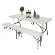 Load image into Gallery viewer, Bolero Centre Folding Utility Table 6ft White