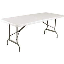 Load image into Gallery viewer, Bolero Centre Folding Utility Table 6ft White