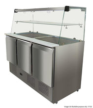 Load image into Gallery viewer, Thermaster Three Door Compact Workbench Food Sevice Fridge S903GC