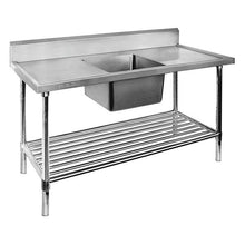 Load image into Gallery viewer, Single Centre Sink Bench & Pot Undershelf SSB7-1200C/A