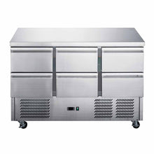 Load image into Gallery viewer, Thermaster FED-X Six Drawer Compact Workbench Fridge XGNS1300-6D