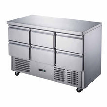 Load image into Gallery viewer, Thermaster FED-X Six Drawer Compact Workbench Fridge XGNS1300-6D