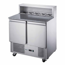 Load image into Gallery viewer, Thermaster FED-X Two Door Salad Prep Fridge with Marble Top XGNS900E