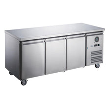 Load image into Gallery viewer, Thermaster FED-X S/S Three Door Bench Fridge XUB7C18S3V