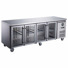 Load image into Gallery viewer, Thermaster FED-X Four Glass Door Bench Fridge XUB7C22G4V