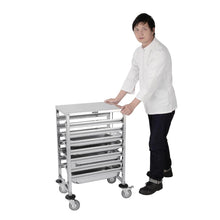 Load image into Gallery viewer, Vogue Gastronorm Racking Trolley 7 Level
