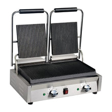 Load image into Gallery viewer, Apuro Bistro Double Ribbed Contact Grill
