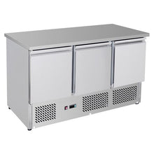 Load image into Gallery viewer, Thermaster Three Door Compact Workbench Fridge GNS1300B
