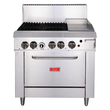 Load image into Gallery viewer, Thor 4 Burner Propane Gas Oven Range with Griddle Plate
