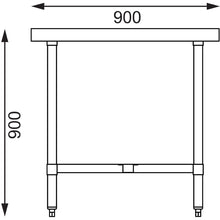 Load image into Gallery viewer, Vogue Stainless Steel Centre Table 1800mm

