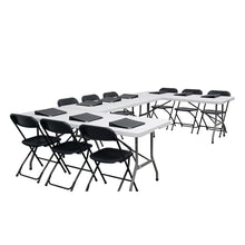 Load image into Gallery viewer, Bolero Centre Folding Utility Table 6ft White
