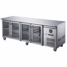 Load image into Gallery viewer, Thermaster FED-X Four Glass Door Bench Fridge XUB7C22G4V
